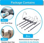 Magic Pants Hangers Space Saving - 2 Pack for Closet Multiple Layers Multifuncti... - Image 5