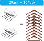 Magic Pants Hangers Space Saving - 2 Pack for Closet Multiple Layers Multifuncti... - Image 8