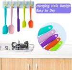 Silicone Spatula Set, 5 Piece Food Grade Rubber Spatulas for Baking, Cooking, an... - Image 5