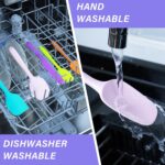Silicone Spatula Set, 5 Piece Food Grade Rubber Spatulas for Baking, Cooking, an... - Image 6