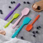Silicone Spatula Set, 5 Piece Food Grade Rubber Spatulas for Baking, Cooking, an... - Image 8
