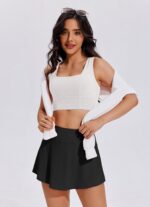 PINSPARK Tennis Skirts for Women Pleated Athletic Skort Lightweight Golf Skirts ... - Image 4