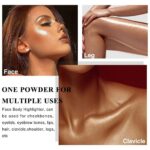 Glitter Powder Highlighter Makeup, Body Brightens the Natural Three-dimensional ... - Image 3