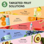 QUIYUM Fruit Skincare Set for Teen Girl, 5 Daily Routine Beauty Skin Care | Exfo... - Image 4