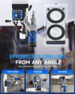 ZELCAN Mag Drill Press with 11 Pcs Bits, 1550W Portable Magnetic Drill Press wit... - Image 5