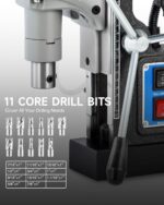 ZELCAN Mag Drill Press with 11 Pcs Bits, 1550W Portable Magnetic Drill Press wit... - Image 6