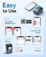NIIMBOT B1 Label Maker Machine, Thermal Label Printer Easy to Use for Office, Ho... - Image 7