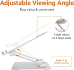 Amazon Basics Sturdy and Portable Ergonomic Laptop Stand for Desk, Height Adjust... - Image 4