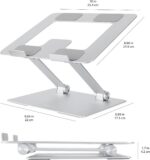 Amazon Basics Sturdy and Portable Ergonomic Laptop Stand for Desk, Height Adjust... - Image 8
