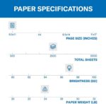 Hammermill Printer Paper, Premium Multipurpose Paper 24 lb, 8.5 x 11-5 Ream (2,5... - Image 3