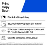 HP Laserjet MFP M140w Wireless Black & White Printer, Print, scan, Copy, Fast sp... - Image 3