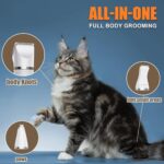 Cat Grooming Clippers Kit with Paw Trimmer, 3 in 1 Electric Pet Hair Trimmer Sup... - Image 3