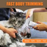 Cat Grooming Clippers Kit with Paw Trimmer, 3 in 1 Electric Pet Hair Trimmer Sup... - Image 8