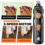 Whisper Quiet Dog Nail Grinder with 4 LED Lights, Safe & Stress-Free for Sensiti... - Image 5
