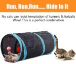 21 Pcs Cat Toys for Indoor Cats Collapsible Cat Tunnel Interactive Feather Tease... - Image 6