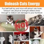 21 Pcs Cat Toys for Indoor Cats Collapsible Cat Tunnel Interactive Feather Tease... - Image 8