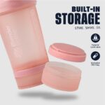 BlenderBottle Shaker Bottle with Pill Organizer and Storage for Protein Powder, ... - Image 3