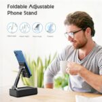 TechGlow Foldable Cellphone Stand with Bluetooth Speaker and Charging Function B... - Image 5