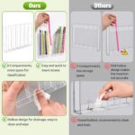 9.6” Large Acrylic Straw Holder for Cabinet Door - 6 compartments, easy to clean... - Image 7