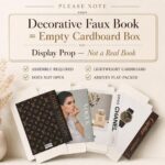 PROBENEX 4 Pcs Decorative Books | Faux Luxe Cardboard Coffee Table Decor | Refin... - Image 3