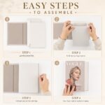 PROBENEX 4 Pcs Decorative Books | Faux Luxe Cardboard Coffee Table Decor | Refin... - Image 5