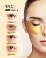 Maskiss 24k Gold Under Eye Patches (25 Pairs), eye mask, Collagen Skin Care Prod... - Image 3