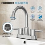 Bathroom Faucets, Bathroom Faucet 3 Hole, Bathroom Sink Faucet, Faucet for Sink ... - Image 4