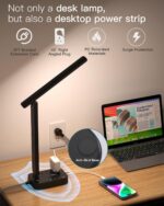 Addtam LED Desk Lamp, Power Strip with 3 Outlets 4 USB Charging Ports(2 USBC), 4... - Image 7