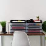 IRIS USA Plastic Desk Top 3-Drawer Storage Organizer with Paper Tray Top, 1-Pack... - Image 7