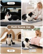 Dog Bed for Crate Pad High Resilience Foam Crate Pad Mat for Medium Large Dogs W... - Image 8