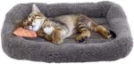 Enjoying Cat Mat Bed 10" x 15" Pet Bed with Pillow Around for Puppy Kitten Curle... - Image 4
