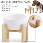 Petygooing White Raised/Elevated 15°Slanted Ceramic Dog Bowl for Small Breeds,Ti... - Image 4