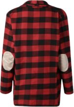 Womens Flannel Cardigan Sweaters Trendy Casual Lightweight Plaid Jacket Loose Lo... - Image 5