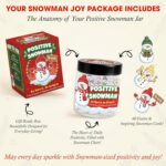 Positive Snowman Jar With 60 Affirmation Cards, Snowman Gifts For Friends, Teens... - Image 3