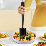 5 Blade Heat Resistant Meat Chopper, Non Scratch Potato Masher Tool, Safe for Al... - Image 3