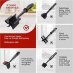 5 Blade Heat Resistant Meat Chopper, Non Scratch Potato Masher Tool, Safe for Al... - Image 10