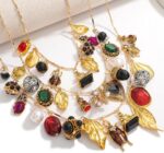 Vintage 3-Layered Pendant Charm Necklace for Women, Bohemian Ethnic Triple Layer... - Image 7