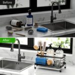 Cisily Sponge Holder for Kitchen, Sink Caddy Organizer, Kitchen Sink Accessories... - Image 6