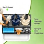 Cisily Sponge Holder for Kitchen, Sink Caddy Organizer, Kitchen Sink Accessories... - Image 7