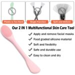 RamPula Facial Cleansing Brush, 2 in 1 Silicone Face Mask Brush & Face Scrubber,... - Image 3