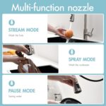 GIMILI Kitchen Faucet with Pull Down Sprayer Single Hole Kitchen Sink Faucet Sui... - Image 5