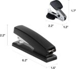 Deli Stapler, Desktop Stapler, 2 Pack, Office Staplers, 25 Sheet Capacity, Inclu... - Image 4
