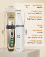 oneisall Dog Clippers and Paw Trimmer Kit for Small Large Dogs Cats | Low Noise,... - Image 8