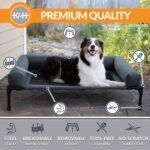K&H Bolster Dog Cot Cooling Indoor/Outdoor Elevated Dog Bed Hammock with Removab... - Image 3