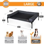 K&H Bolster Dog Cot Cooling Indoor/Outdoor Elevated Dog Bed Hammock with Removab... - Image 5