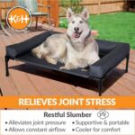 K&H Bolster Dog Cot Cooling Indoor/Outdoor Elevated Dog Bed Hammock with Removab... - Image 6