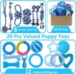 Beiker 20 Pack Puppy Chew Toys - Blue Dog Teething Toys for Puppies, Puppy Teeth... - Image 3