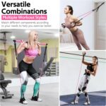 Pilates Bar Kit with 6 Latex Resistance Bands, Adjustable Exercise Bar - Image 7