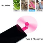 Sokelinn-six Type C Phone Fan, Mini USB C Cooling Hand Fans Portable Summer Cool... - Image 3