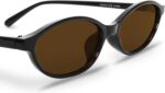 GUVIVI Retro Oval Sunglasses for Women Chic Cat Eye 90s Sunnies Lightweight Narr... - Image 10